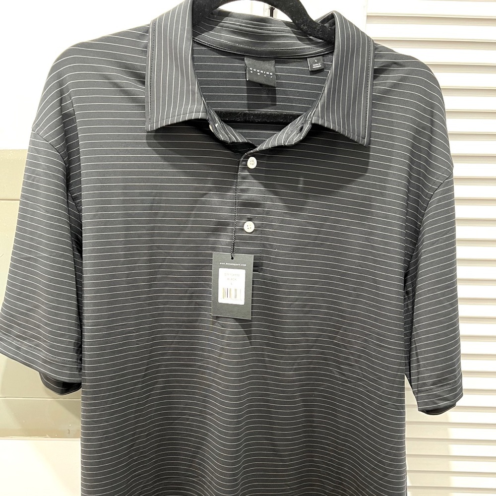 Dunning golf black performance shirt